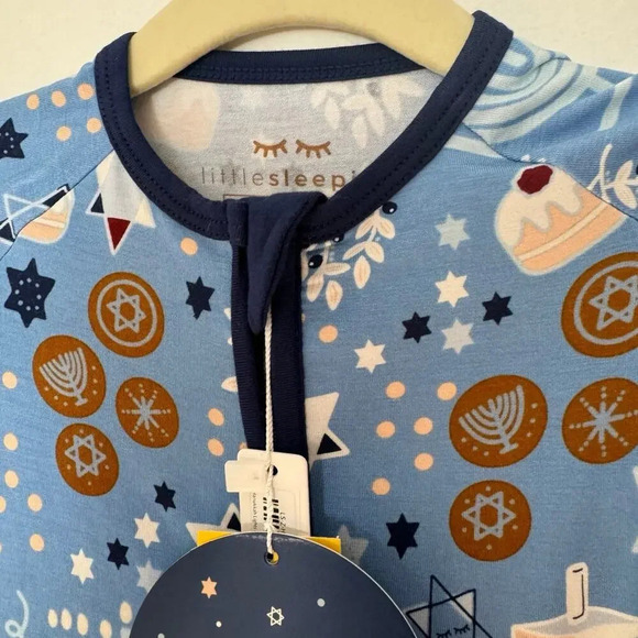 NWT Little Sleepies Footie Bamboo Pajama 0-3 months - double zipper - Picture 8 of 11